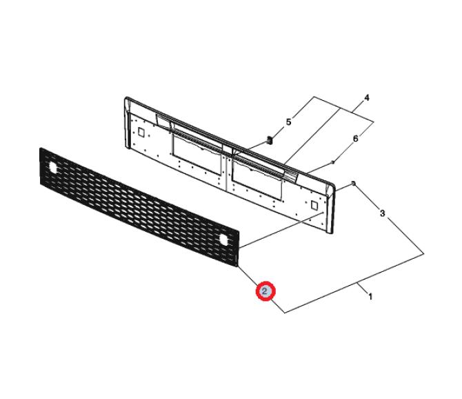Grill atrapy górnej FH4 23835186