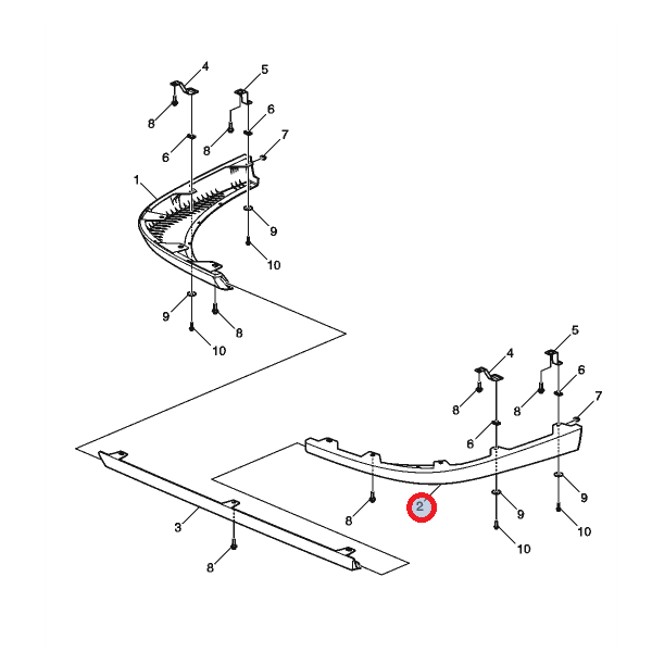 Owiewka pod zderzakiem lewa 82674760