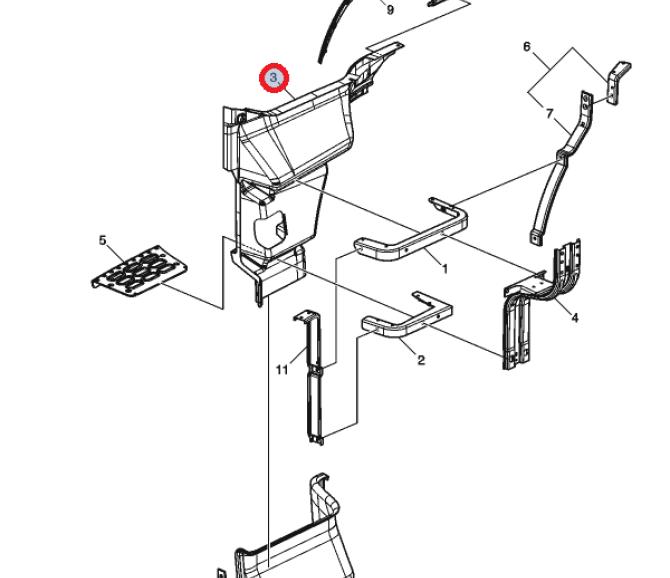 Osłona duża stopnia prawa FH 3175928