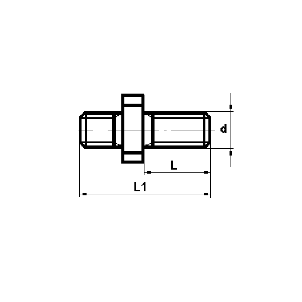 Śruba dwustronna m6x40,5