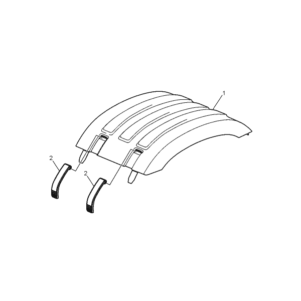 Nadkole tylne górne niskie Volvo 21094389