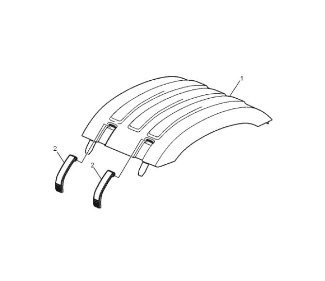 Nadkole tylne górne niskie Volvo 21094389