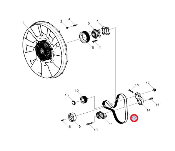 Pasek wentylatora 10pk1504