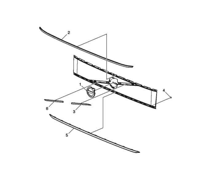 Górna blenda atrapy fh4b 22855671