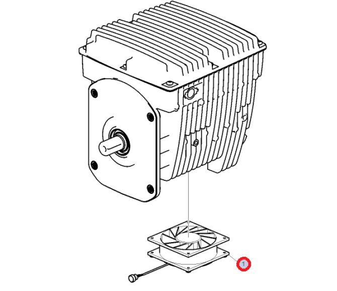 Wentylator sprężarki b5lh