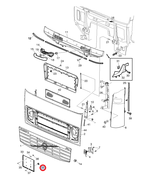 Dystans gumowy 82200675