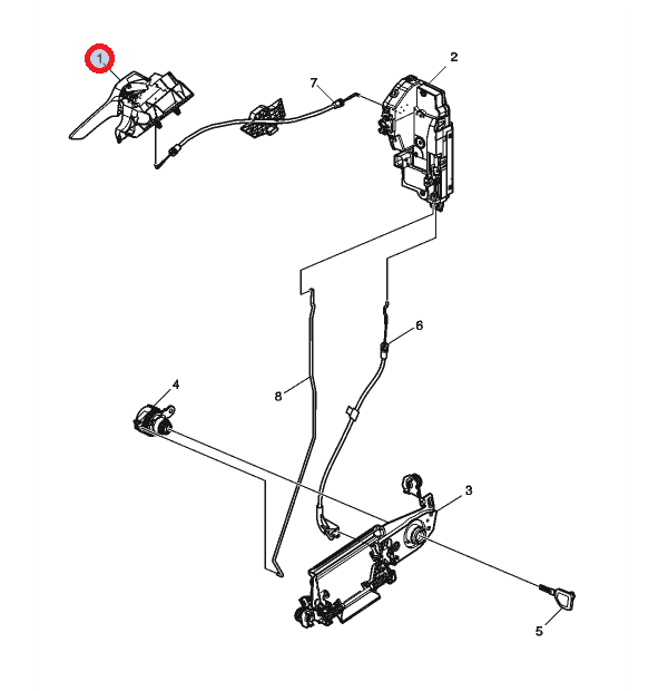 Klamka strona kierowcy 84597790