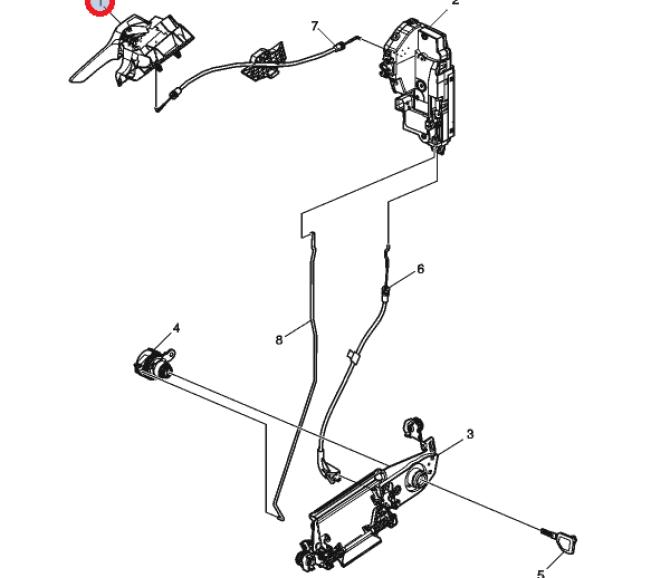 Klamka strona kierowcy 84597790