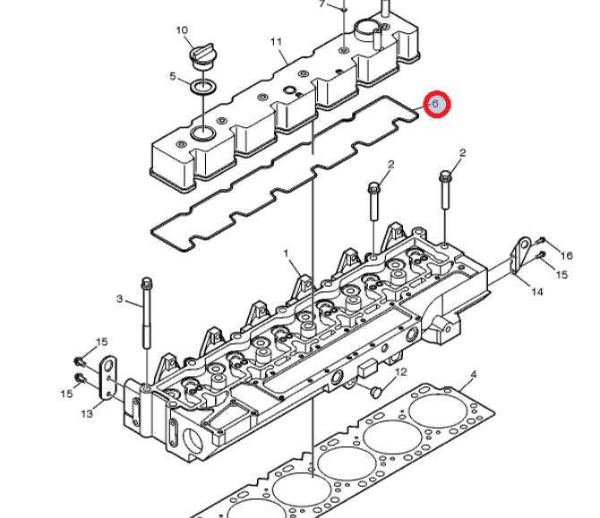 Uszczelka pokrywy zaworów cng