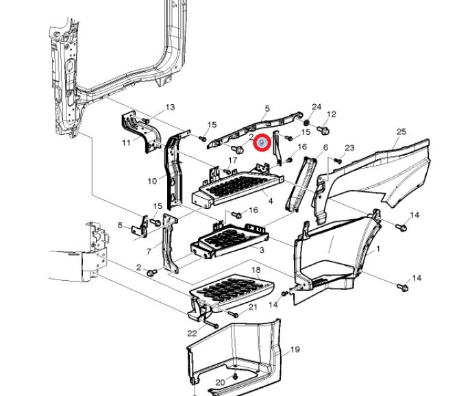 Wspornik stopnia lewy 84228559