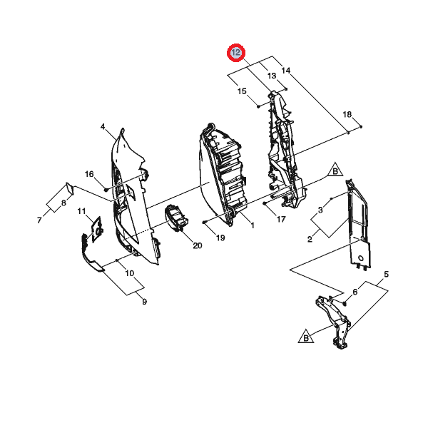 Mocowanie reflektora p.fm5