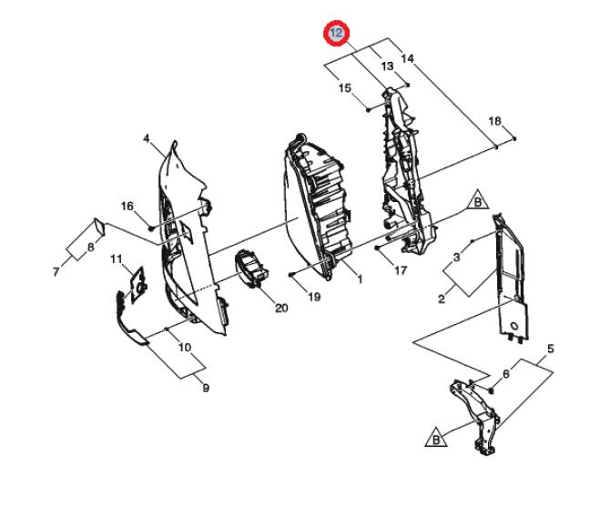 Mocowanie reflektora p.fm5