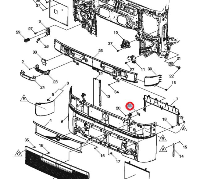 Wspornik zawiasu atrapy 82846107