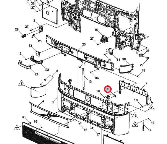 Wspornik zawiasu atrapy 82846112