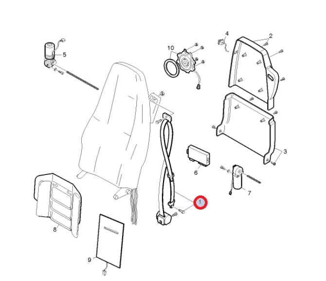 Pas bezpieczeństwa strona kierowcy 84161751