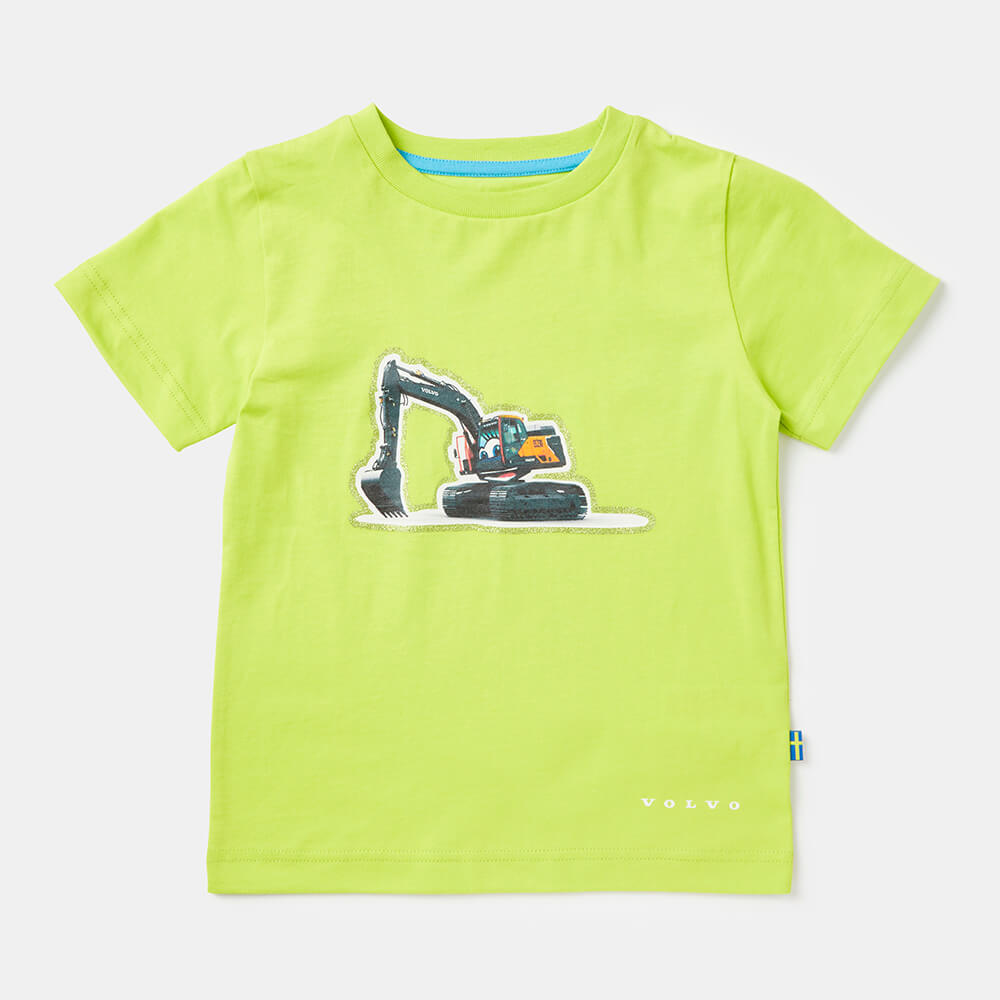 Koszulka dziecięca - Volvo Word Mark - Lime green - 110/116