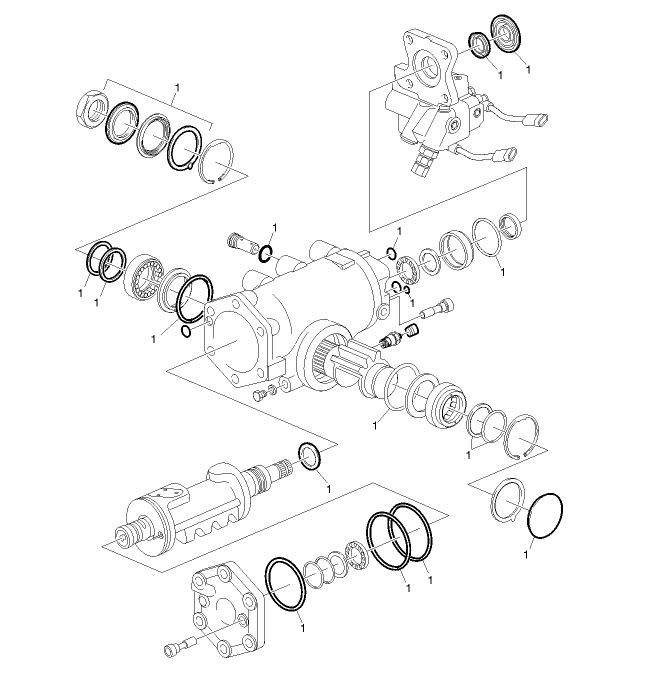 Zestaw uszczelek przekładni kierowniczej Volvo  23550430