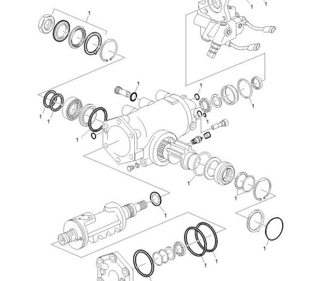 Zestaw uszczelek przekładni kierowniczej Volvo  23550430