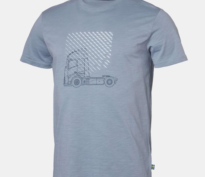 Koszulka Extended Tee - Volvo Word Mark - Light Blue - L