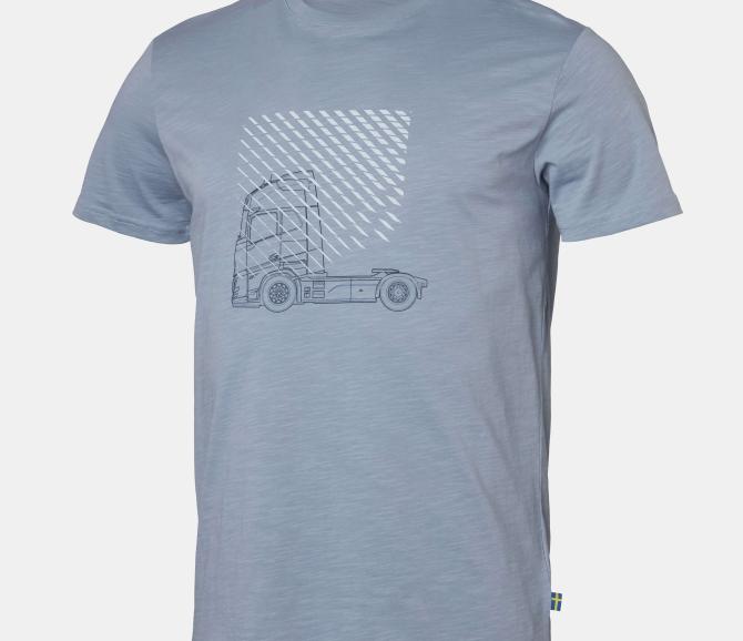 Koszulka Extended Tee - Volvo Word Mark - Light Blue - M