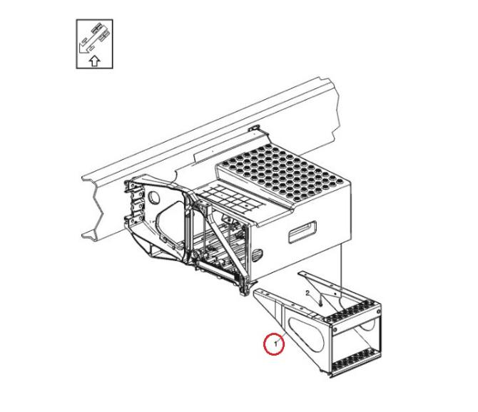 Drabinka boczna pod akumulatorami 21891309