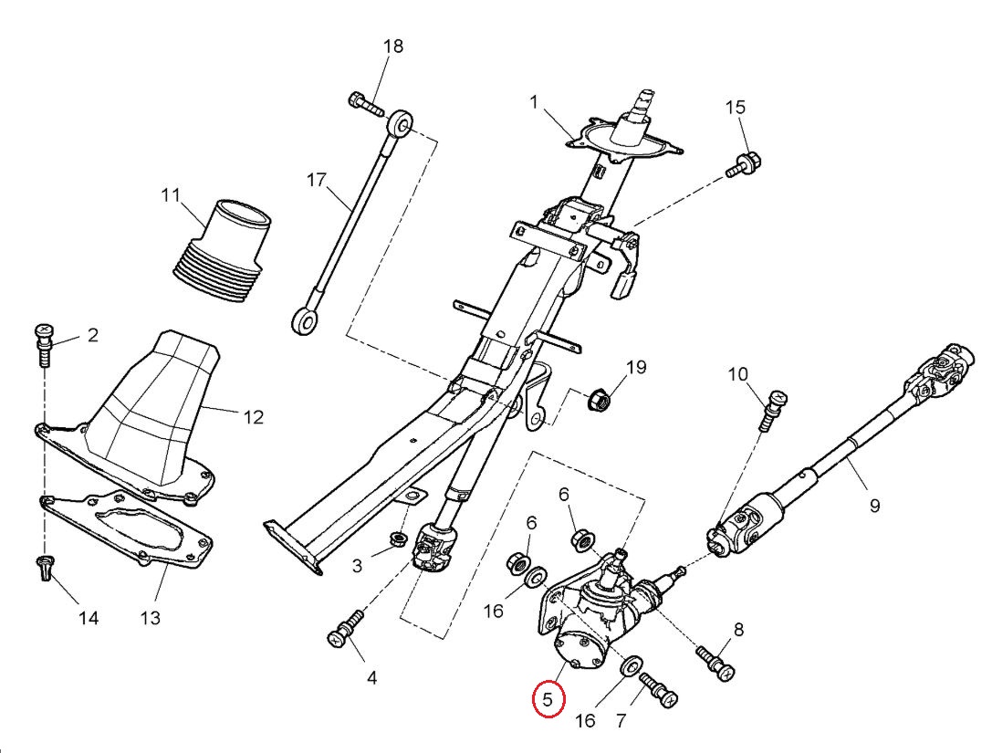 Przekładnia kierownicza Renault Maxity 5001871507