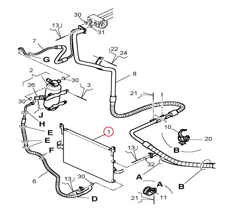 Skraplacz klimatyzacji Renault Kerax 5001875436