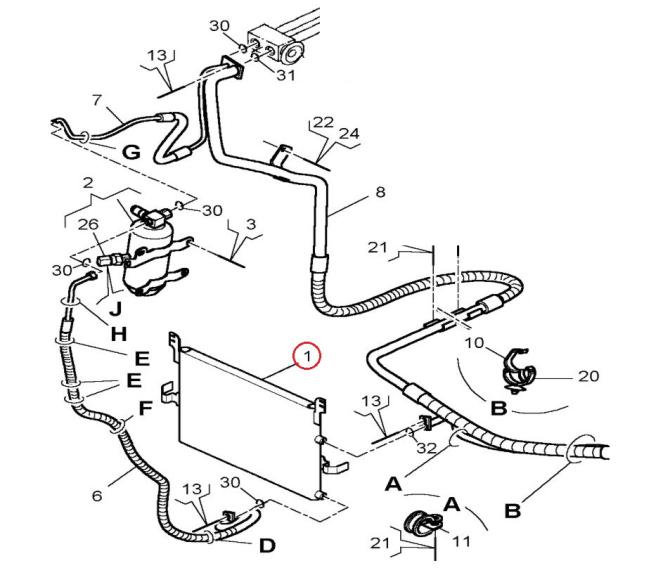 Skraplacz klimatyzacji Renault Kerax 5001875436