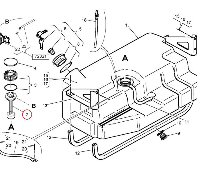Czujnik poziomu paliwa  Renault Mascott 5010505663
