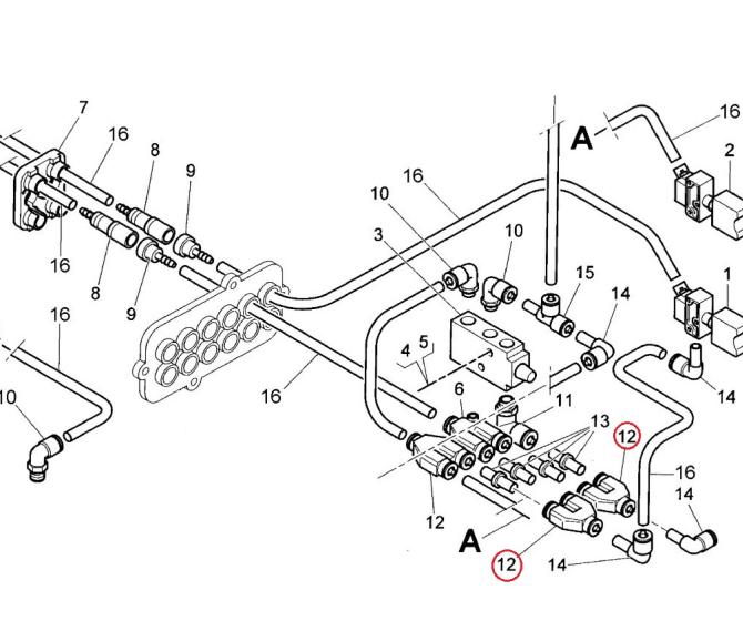 Połączenie pneumatyczne wielokrotne 5005330278
