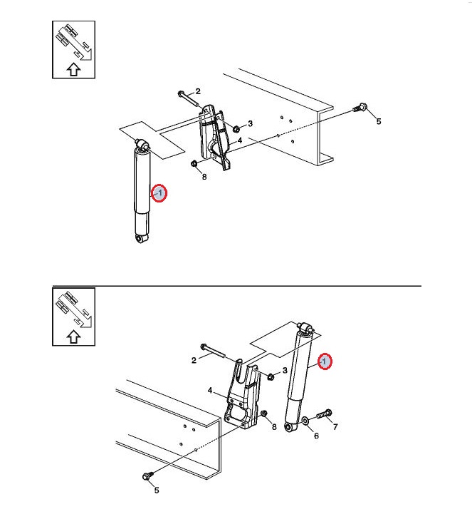 Amortyzator zawieszenia osi przód 21686173