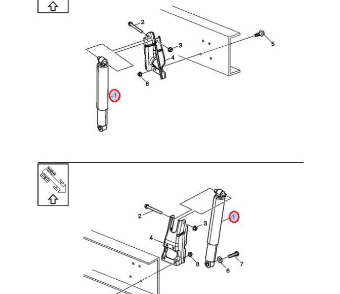 Amortyzator zawieszenia osi przód 21686173