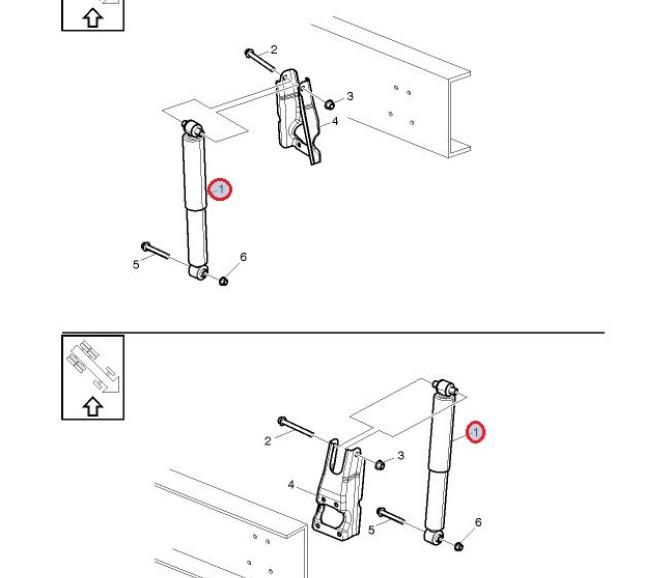 Amortyzator osi przód 21749576