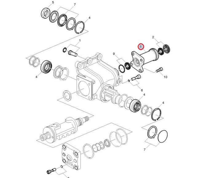 Wałek przedłużający przekładni kierowniczej 7424227797