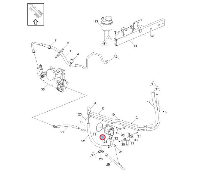Pompa wspomagania Renault Gama D/ C 7485127620 