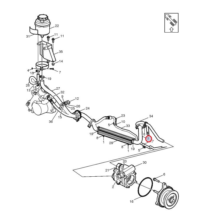 Przewód hydrauliczny układu wspomagania 20909063