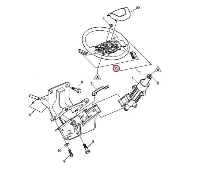 Przełącznik zespolony kolumny kierowniczej 7424212344