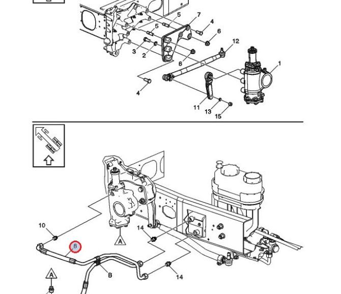 Przewód układu wspomagania 24357930