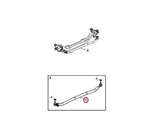 Drążek kierowniczy poprzeczny 24464680