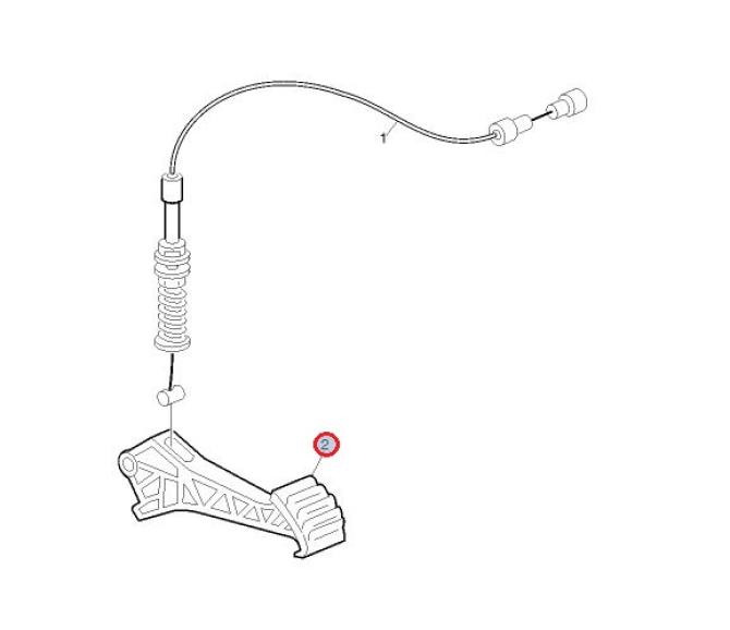 Pedał regulacji kolumny kierowniczej 3176505