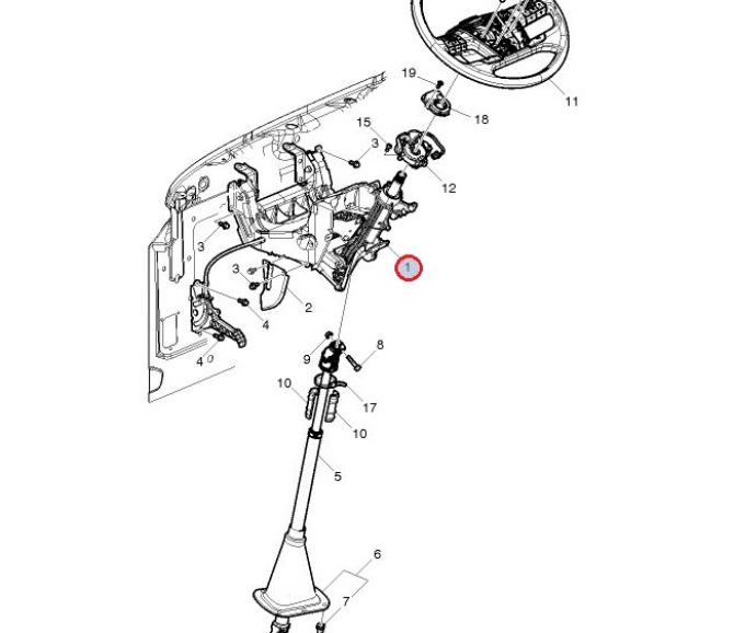 Kolumna kierownicy Volvo FH4, FM4 84415416
