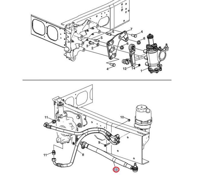 Drążek kierowniczy wzdłużny 7423834389