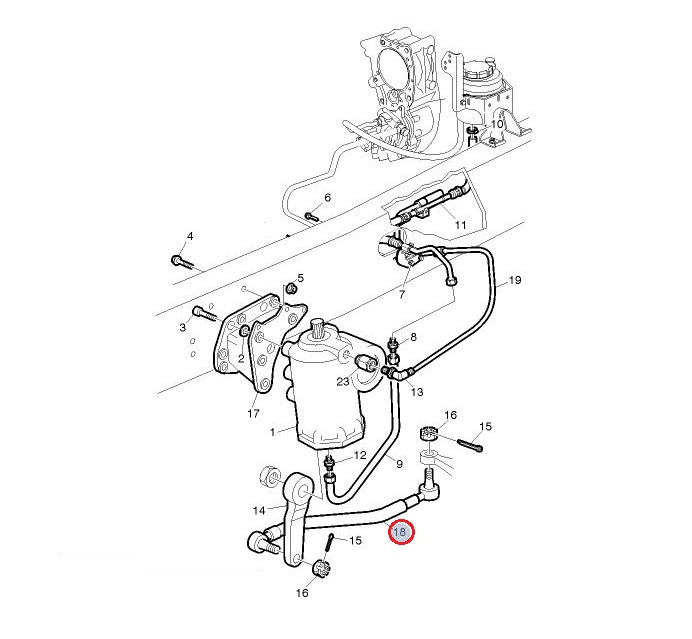 Drążek kierowniczy wzdłużny 22159733