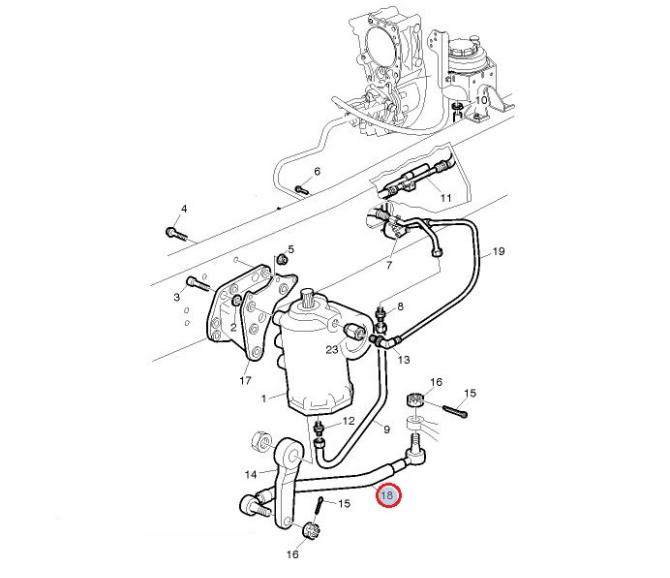 Drążek kierowniczy wzdłużny 22159733