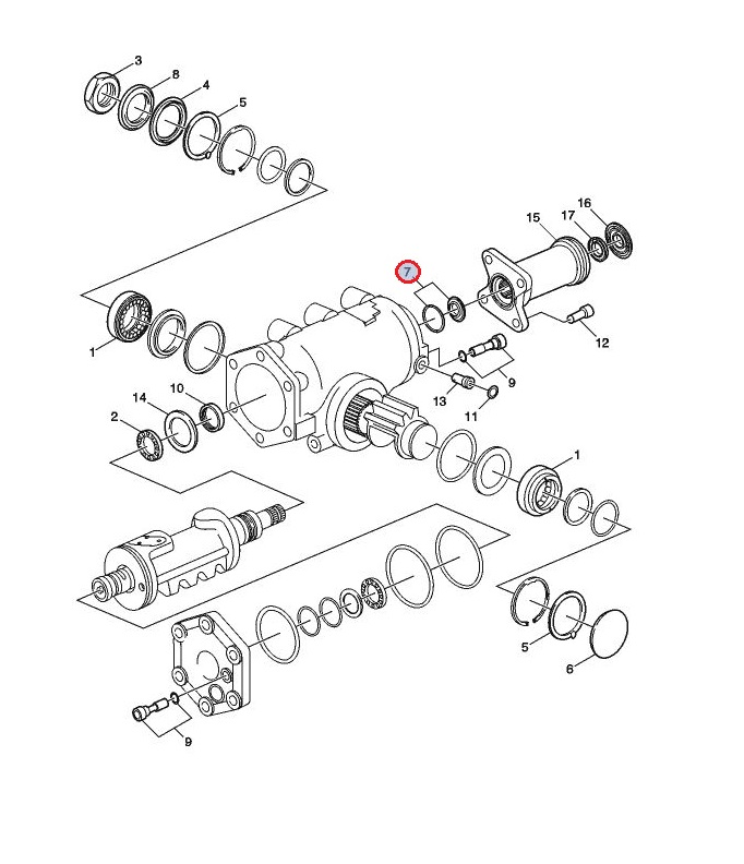 Uszczelniacz przekładni kierowniczej 22896600