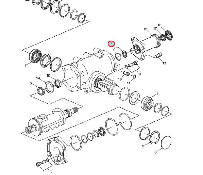 Uszczelniacz przekładni kierowniczej 22896600