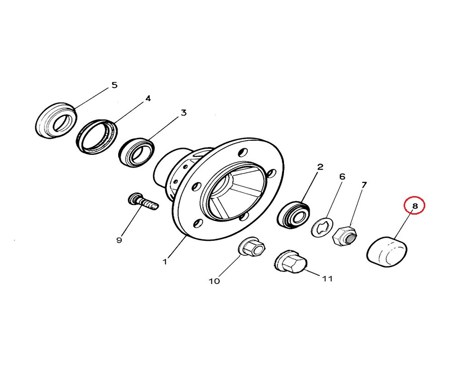 Pokrywa piasty plastikowa Renault Mascott 5010395845