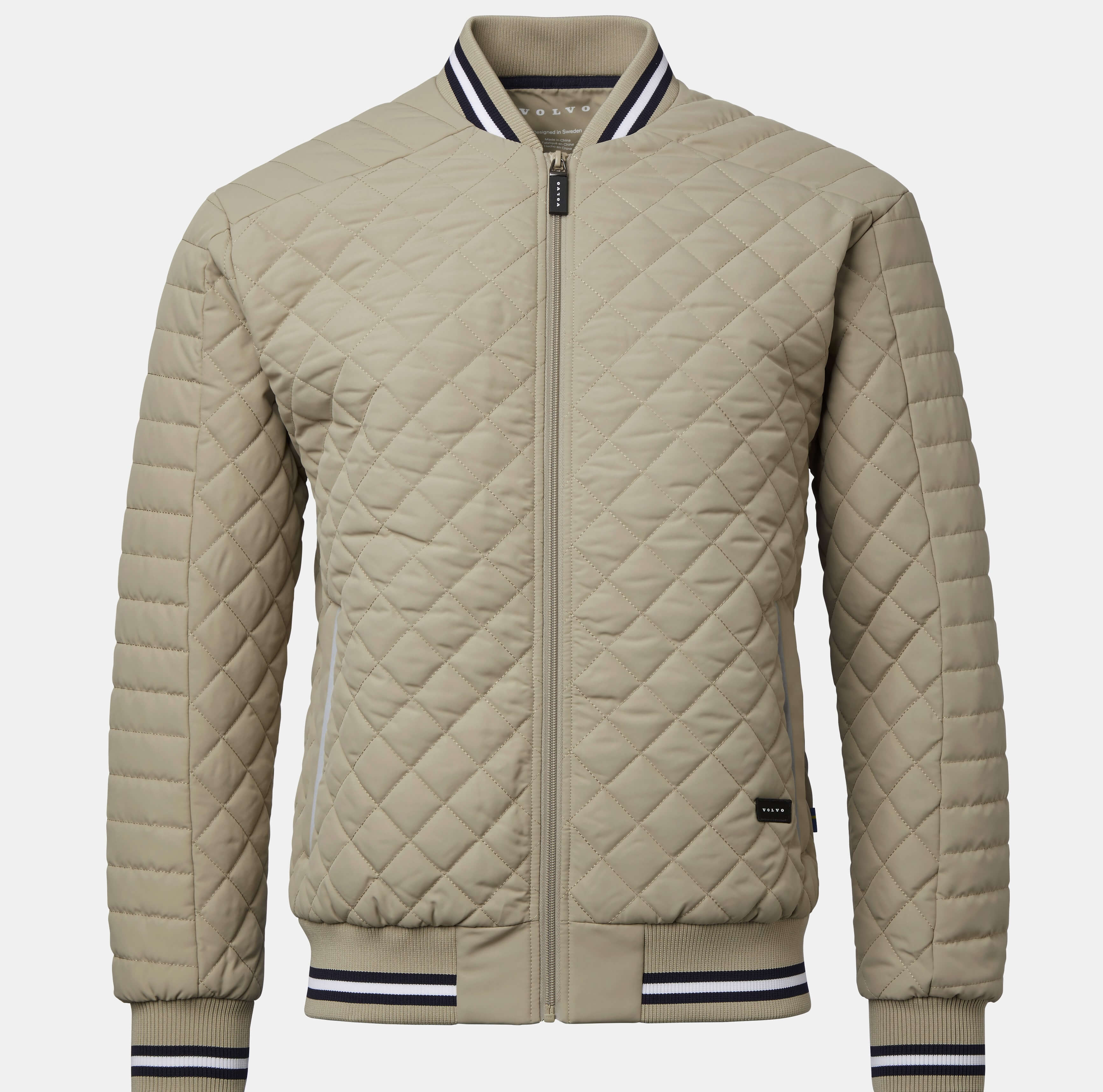 Kurtka Quilted Jacket - Volvo Word Mark - Sand - L