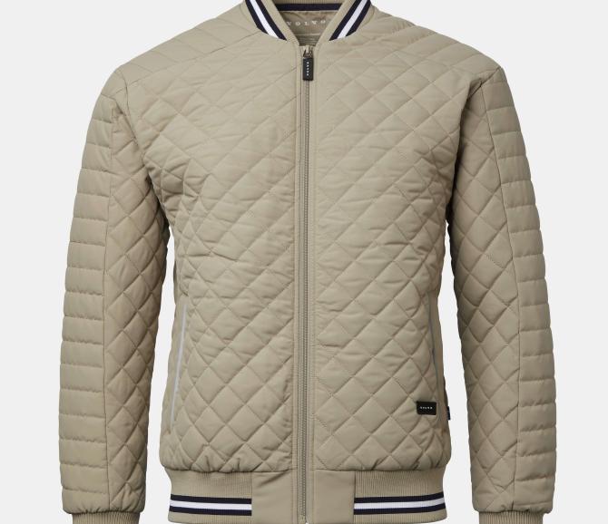 Kurtka Quilted Jacket - Volvo Word Mark - Sand - L