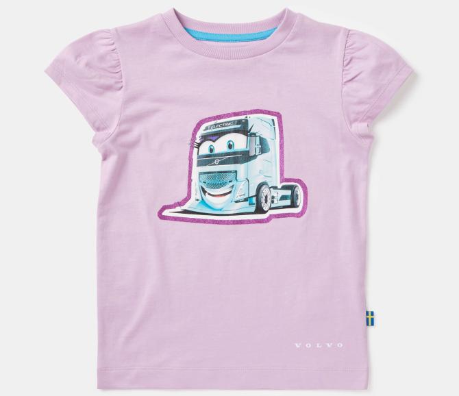 Koszulka dziecięca - Volvo Word Mark - różowa - rozmiar - 98/104